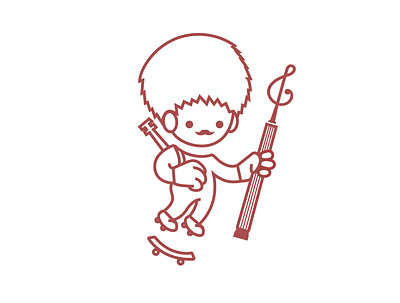 Cirtdan artist character cute design hippie hipster illustration logo music musician vector