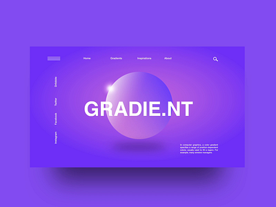 Gradient. illustration motion page purple ui ui ux uidesign ux uxdesign webdesign website website design