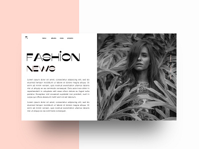 Fashion News Page branding fashion model typography ui ui design uidesign uiux ux ux design uxdesign uxui web design webdesign website