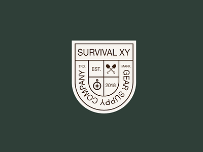 Surviaval Badge badge brand compas design gear trademark