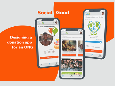 Social Good App app casestudy figma motion design portfolio socialgood ui ux