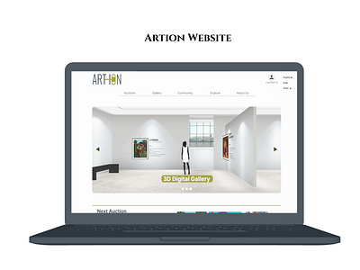 Art Auction Website with 3D exhibition