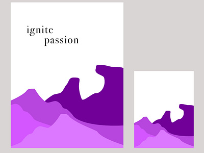 Purple Mountains Monochromatic Landscape Background