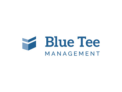 Blue Tee Management - Logo Concept 2 blue tee brand identity chevron finance illustration logo logo design logos