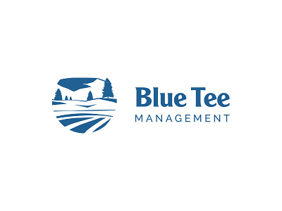 Blue Tee Management - Logo Design blue tee brand identity financial golf golf course illustration logo logo design logos nature