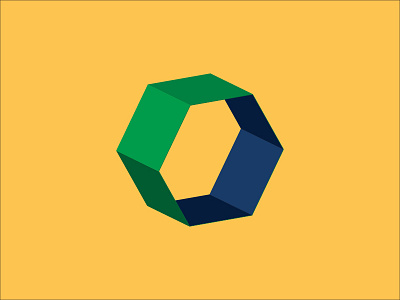 Hexagon 3d geometry hexagon icon illustration logo mark shapes symbol