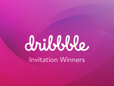 Dribbble Invitation Winners