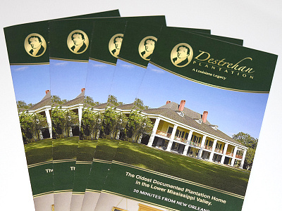 Destrehan Plantation Brochure branding brochure brochure design graphic design marketing museum plantation