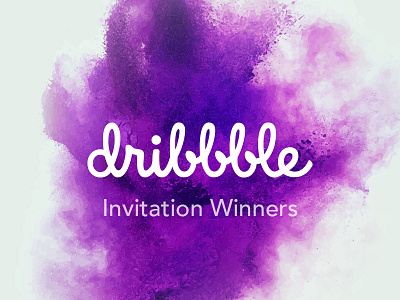 Dribbble Invitation Winners design drafted dribbble hello powder purple welcome