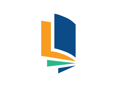 Library Logo Icon Design book brand identity learning libraries library logo logo design logos pages