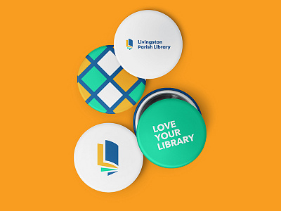 Logo Button Design for a Library