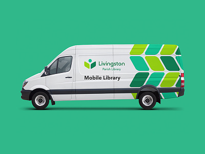 Mobile Library Van brand identity learning library logo logo design logos mobile library van vehicle
