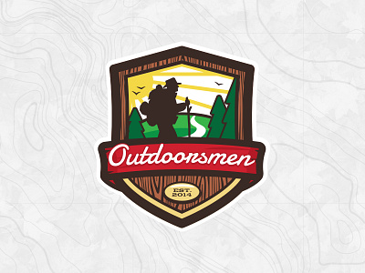 Outdoorsmen Badge Design badge hiking logo nature