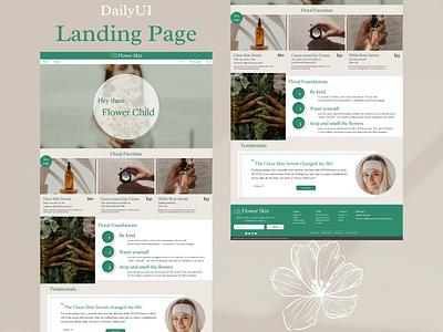 Daily UI 003: Landing Page dailyui design landing page ui ux website xd
