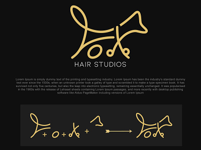 Fox Hair Studios Logo branding design graphic design illustration logo logo design minimal logo minimalist