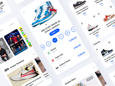 Sole Collector | Sneaker App app card clean collection minimal mobile modern shoe size sneaker ui ux