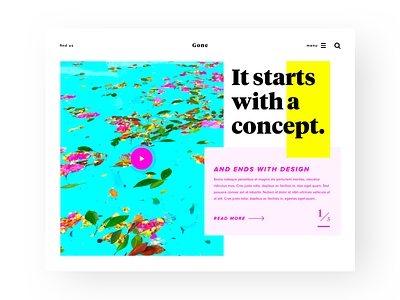 Design UI Concept card colorful design grid layout prototype ui