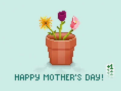 Mother's Day Pixel Art