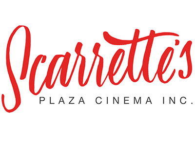 Scarrette's Plaza Cinema Logo brushlettering font handlettering lettering logo