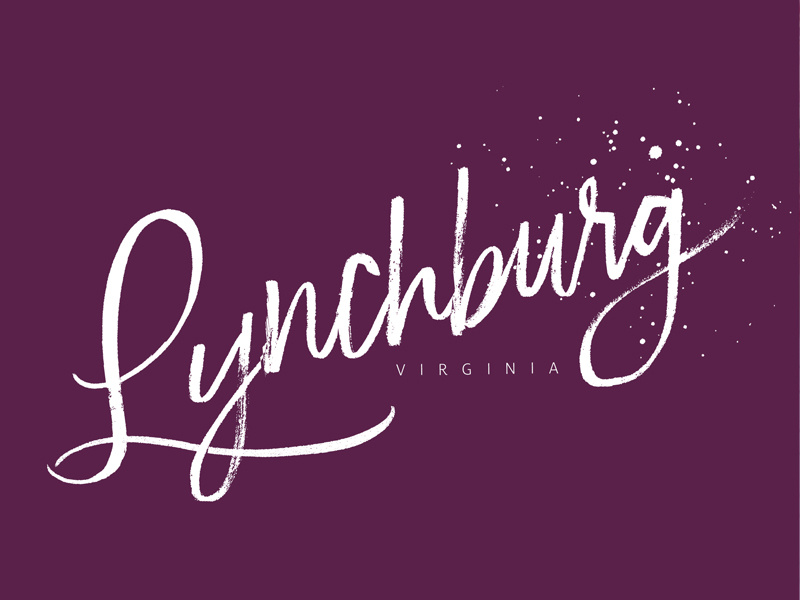 Lynchburg Logo typography lettering brush lettering logo