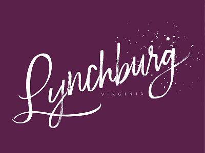Lynchburg Logo brush lettering lettering logo typography