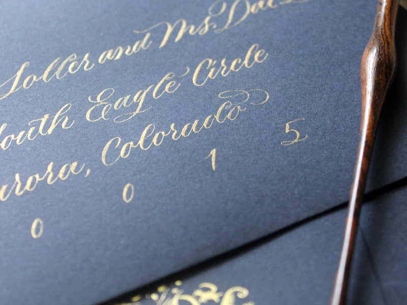 Gold Calligraphy Envelopes by Ash Bush on Dribbble