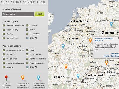 Search Tool map search tool ui