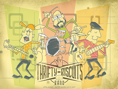 Thrifty Biscuits band poster