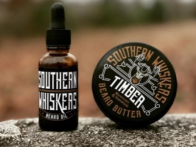 Southern Whiskers Beard Co. branding logo packaging