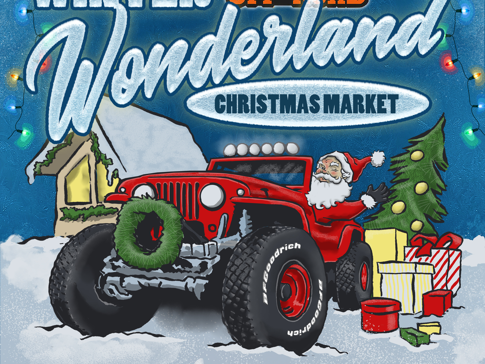 Jeep Christmas 2018 By Michael Clanton On Dribbble   Jeepxmas1 4x 