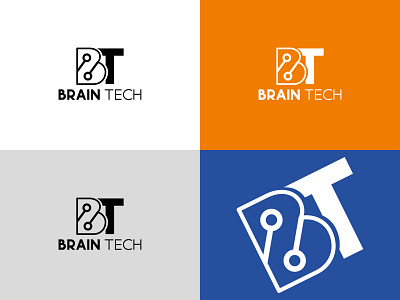 Brain Tech graphic design logo logodesign logoportpilo