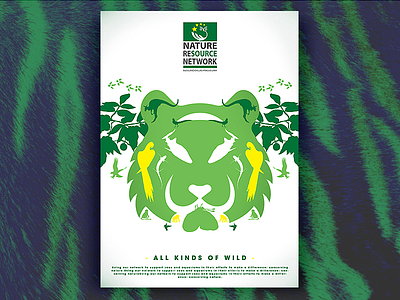 NRN print ad ad animals branding green illustration logistics nature poster print tiger
