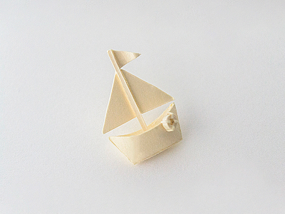 Boat art design paper sculpture