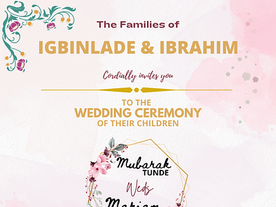 Wedding invitation