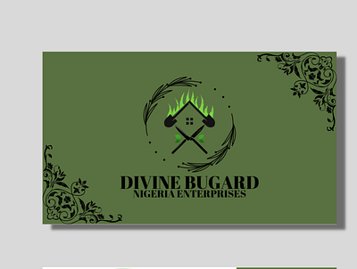 Business card graphic design logo typography