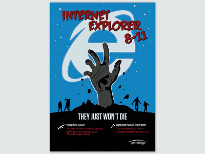 Undead Internet Explorer browser stack ie internet explorer moon zombie