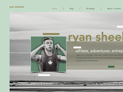 Ryan Sheehan Homepage branding design logo web