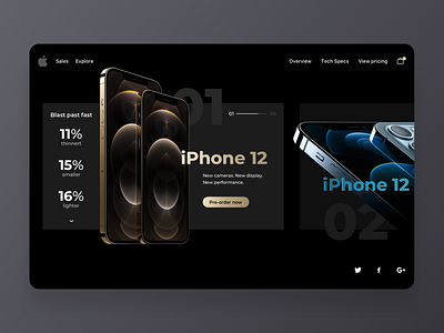 iPhone 12 Product Page Design