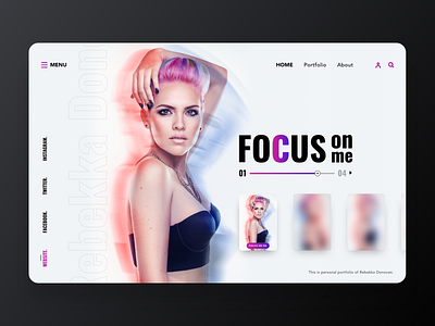 Product Page. Focus on Me. Model Portfolio.