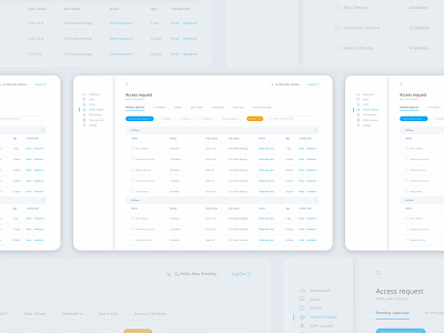 Healthcare Access Dashboard access application dashboard health healthcare interface medical productdesign ui ux webdesign