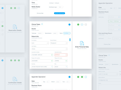 Healthcare Dashboard. System pop - ups. access application dashboard health healthcare interface medical productdesign ui ux webdesign