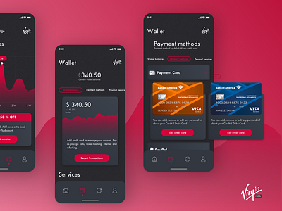 Virgin mobile app design