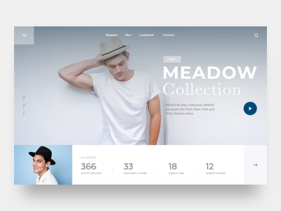 Fashion landing page concept