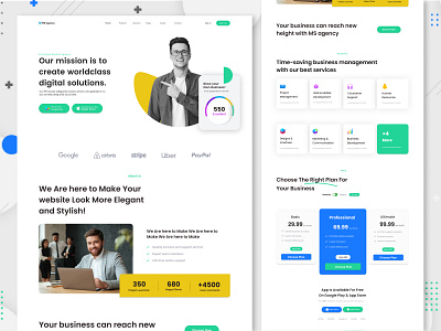 Digital Service Landing Page Design