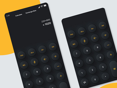 Calculator Ui Design #DailyUi 04