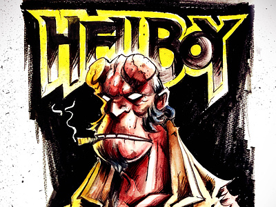 Hellboy dark horse hellboy mike mignola watercolor
