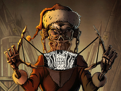 Megadeth Christmas Card christmas dave mustaine illustration megadeth vic