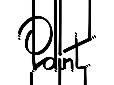 Paint hand lettering