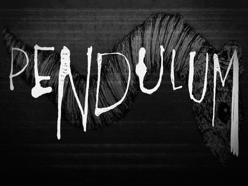 Pendulum - Logo Sting animated animation black and white gif illustration motion photocopy