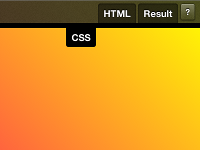 Mystery upcoming project - Top bar UI detail #2 css dabblet ui web design